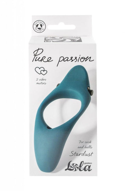 5-Pierścień-Erection Vibroring Pure Passion Stardust Green-5