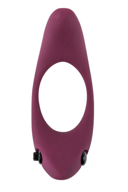 2-Pierścień-Erection Vibroring Pure Passion Lunar Wine Red-2