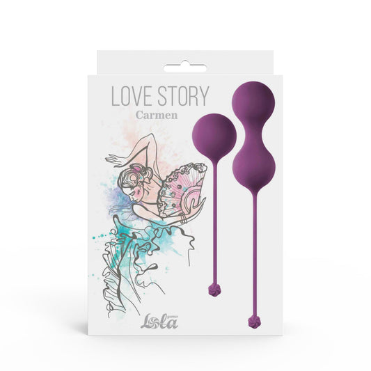 1-Vaginal balls set Love Story Carmen Lavender Sunset-1