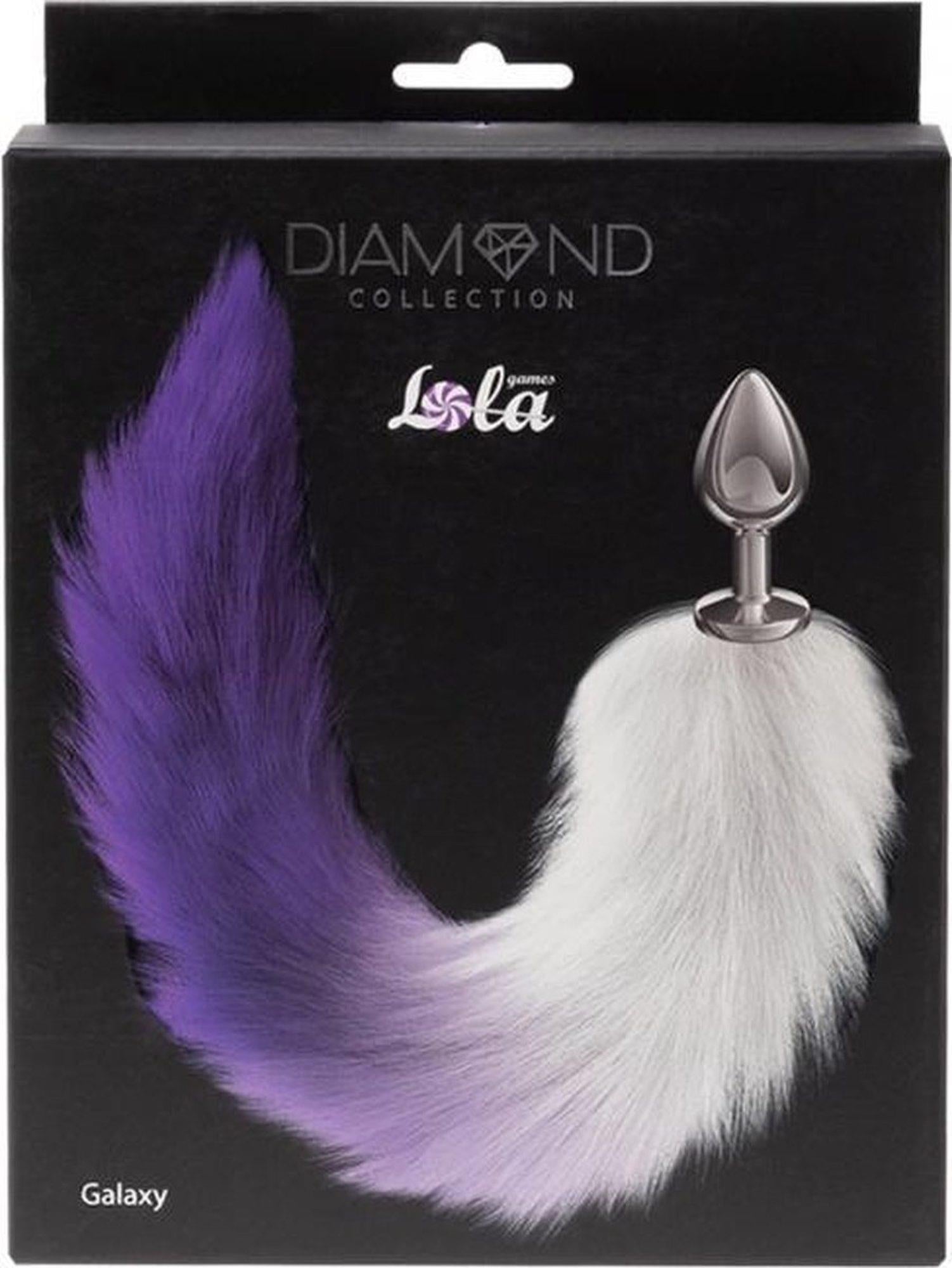 4-Anal Plug Diamond Galaxy Purple-4