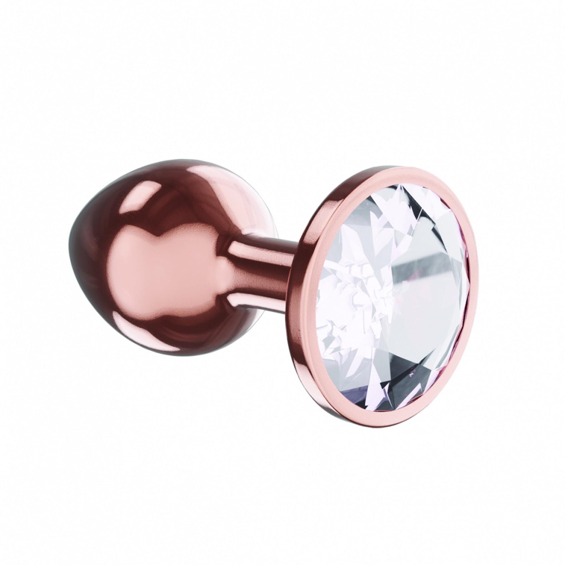 1-Plug-Butt Plug Diamond Moonstone Shine L Rose Gold-1