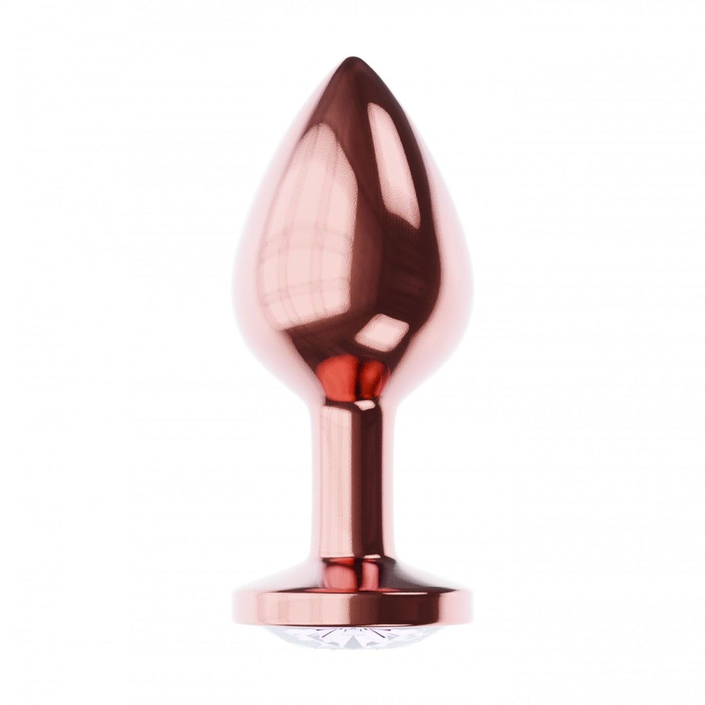 2-Plug-Butt Plug Diamond Moonstone Shine L Rose Gold-2