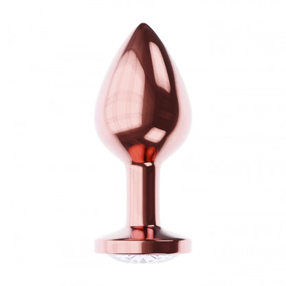 2-Plug-Butt Plug Diamond Moonstone Shine L Rose Gold-2