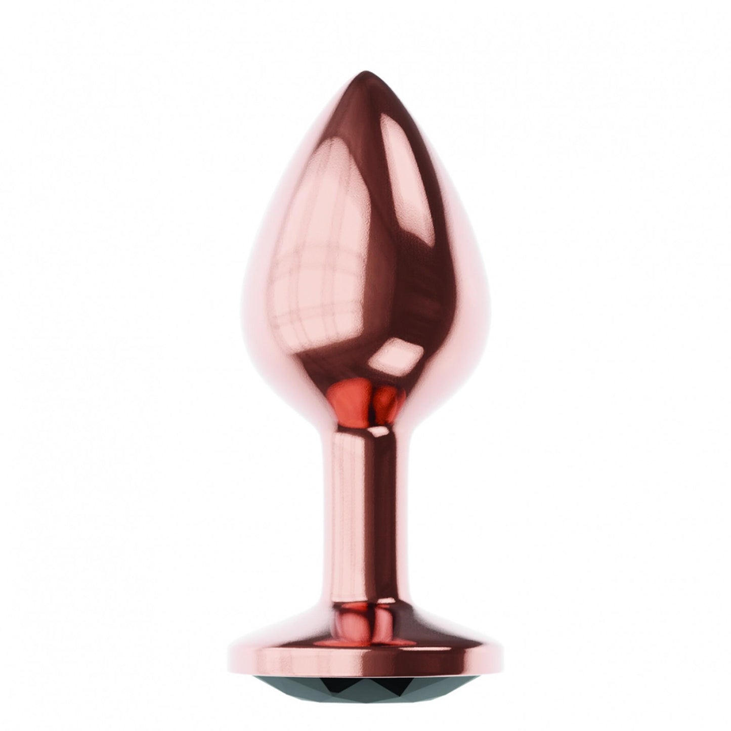 2-Plug-Butt Plug Diamond Jet Shine L Rose Gold-2