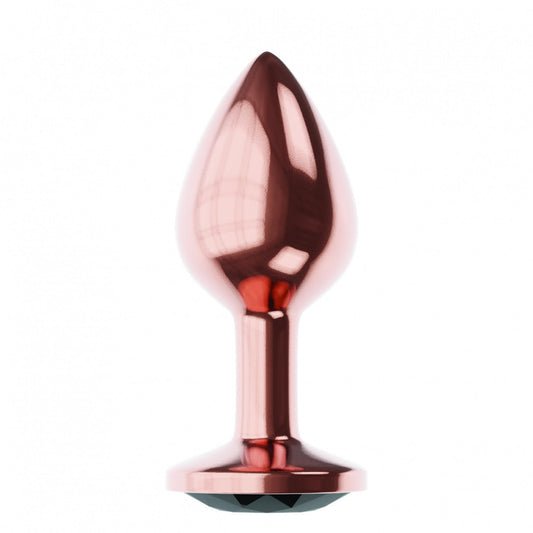 2-Plug-Butt Plug Diamond Jet Shine L Rose Gold-2