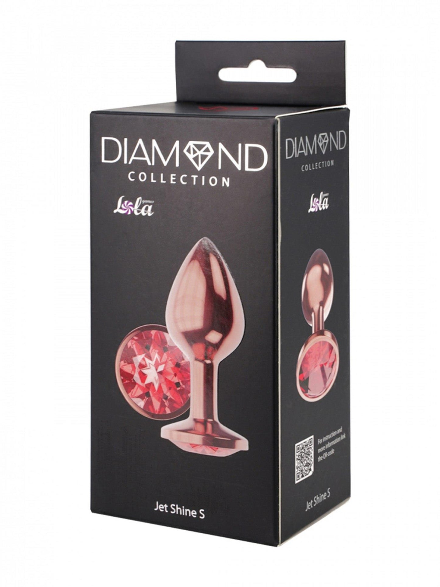 4-Plug-Butt Plug Diamond Ruby Shine S Rose Gold-4