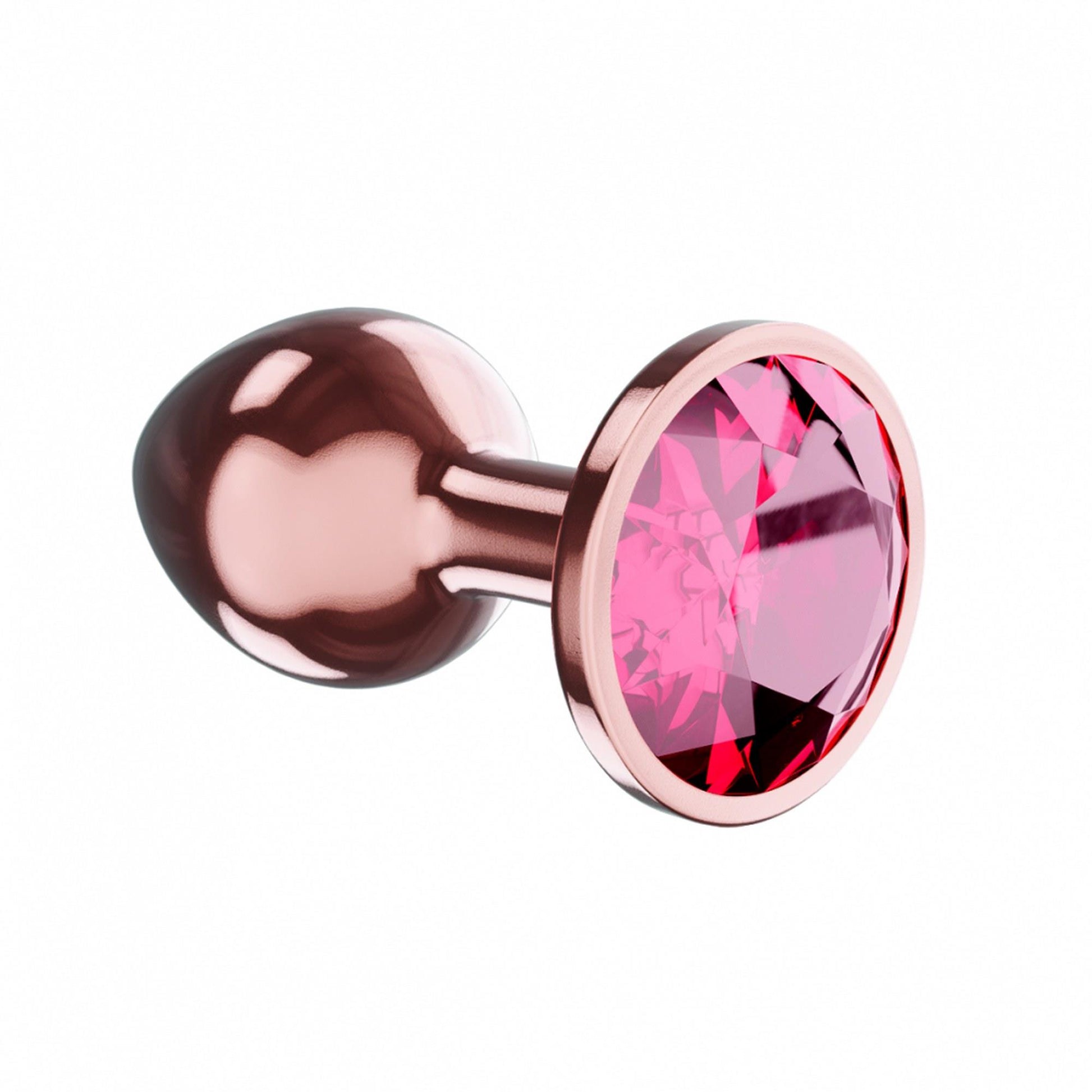 1-Plug-Butt Plug Diamond Ruby Shine L Rose Gold-1