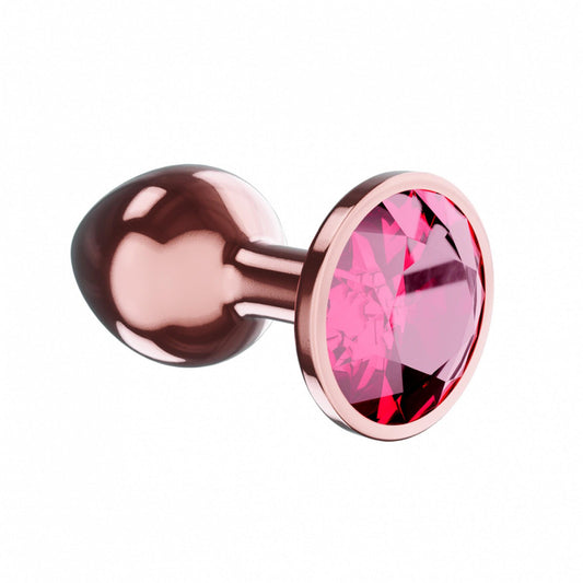 1-Plug-Butt Plug Diamond Ruby Shine L Rose Gold-1
