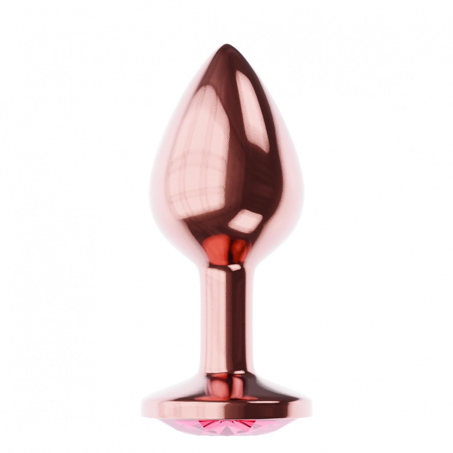 2-Plug-Butt Plug Diamond Ruby Shine L Rose Gold-2