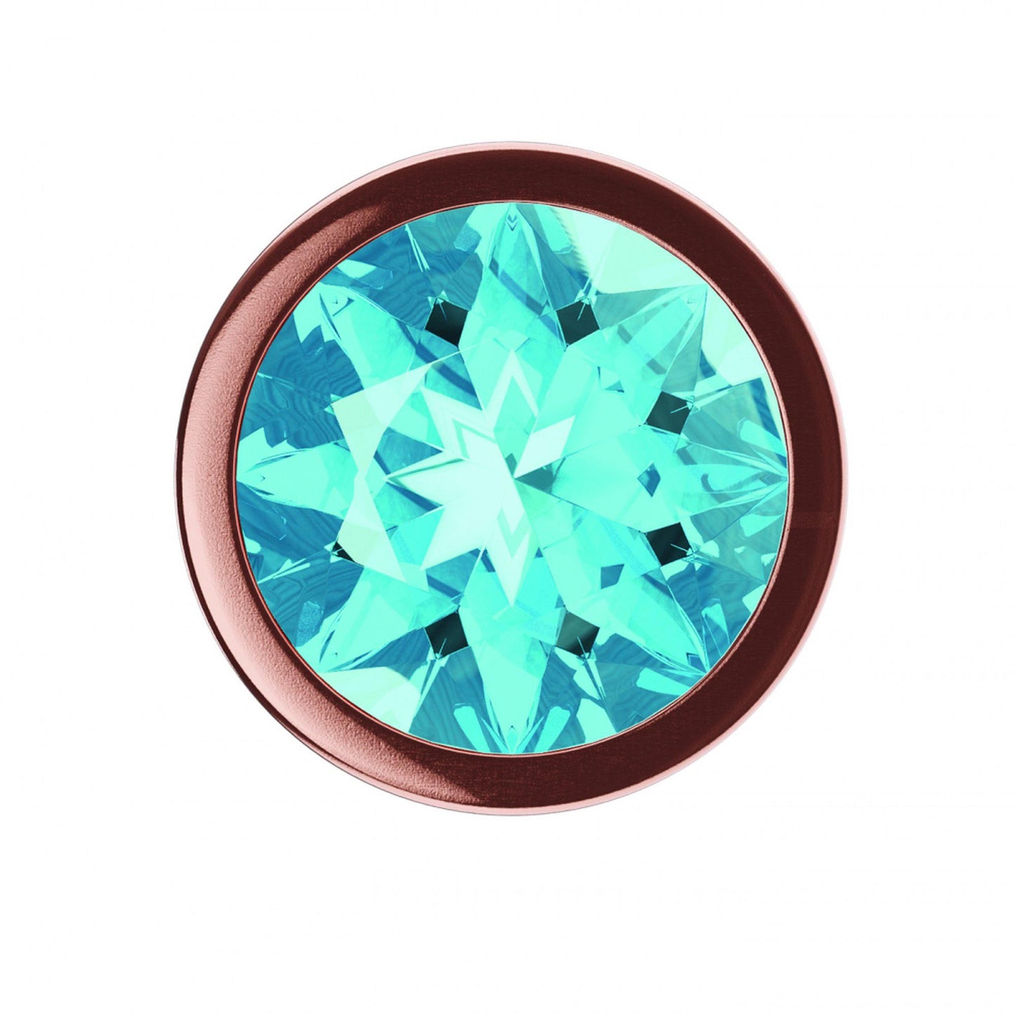 3-Plug-Butt Plug Diamond Topaz Shine L Rose Gold-3