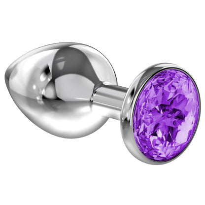 3-Enlarged Anal Plug Diamond Purple Sparkle XL-3
