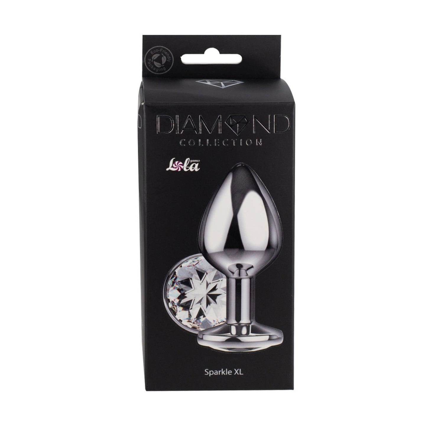 2-Enlarged Anal Plug Diamond Clear Sparkle XL-2
