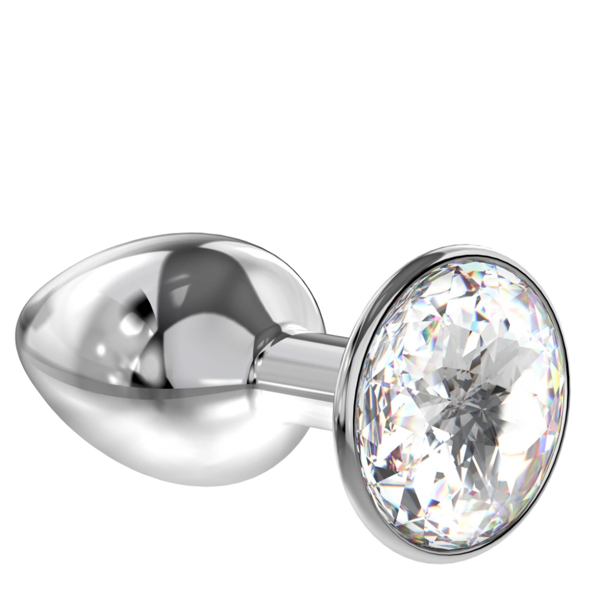 3-Enlarged Anal Plug Diamond Clear Sparkle XL-3