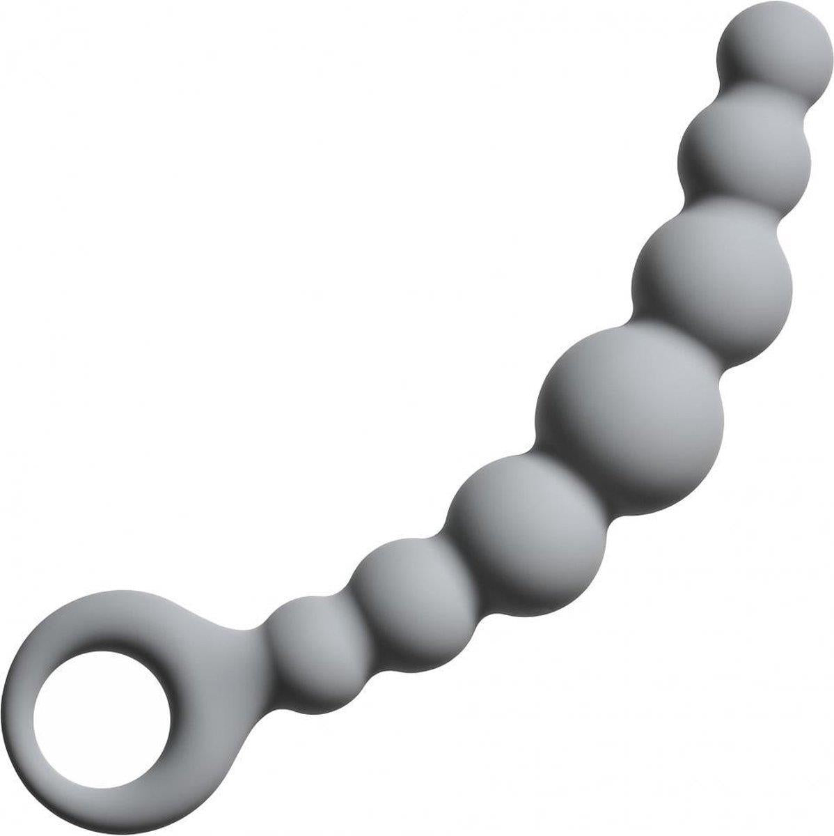 1-Korek analny zatyczka silikonowa szara plug 12 cm-1