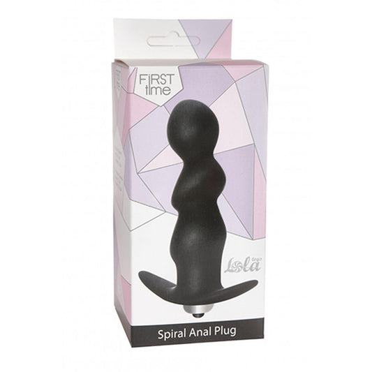 1-Korek analny jak spirala wibrujący 9cm 7 trybów-1