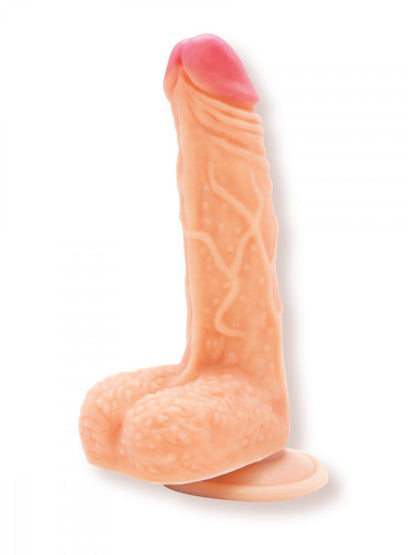 2-Naturalne dildo członek z jądrami przyssawka 17cm-2
