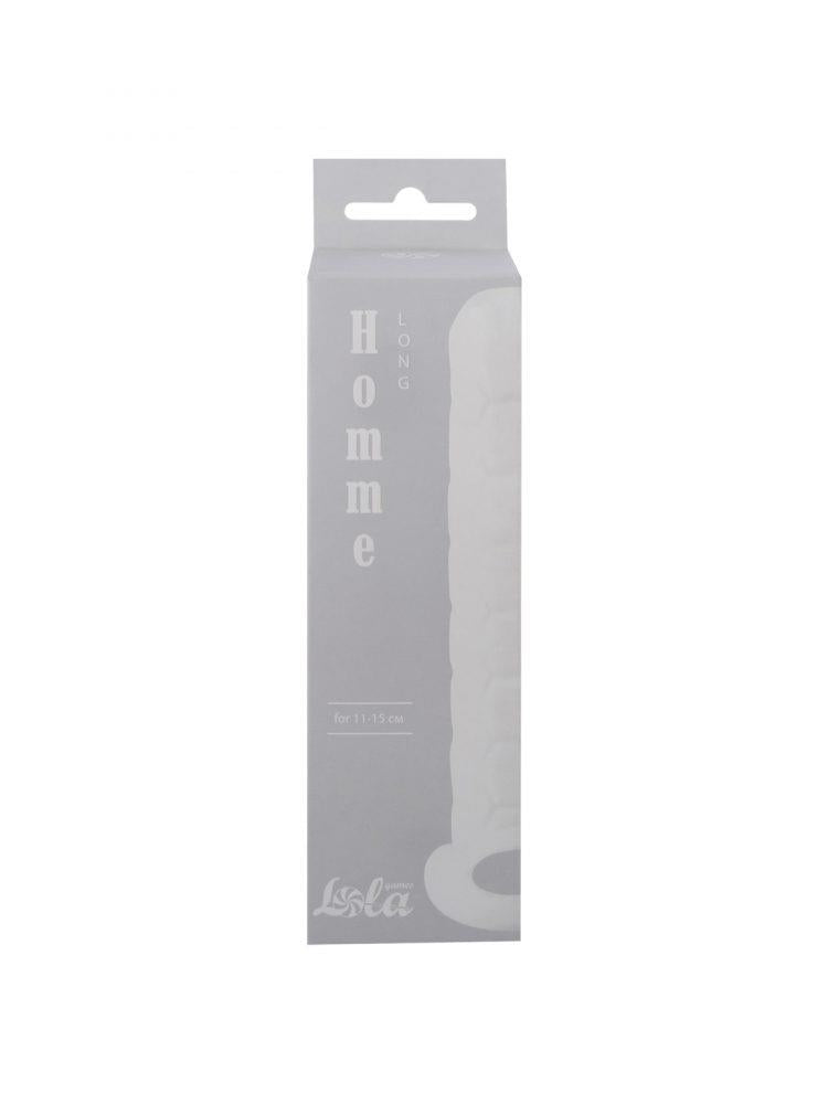 1-Penis sleeve Homme Long White for 11-15cm-1