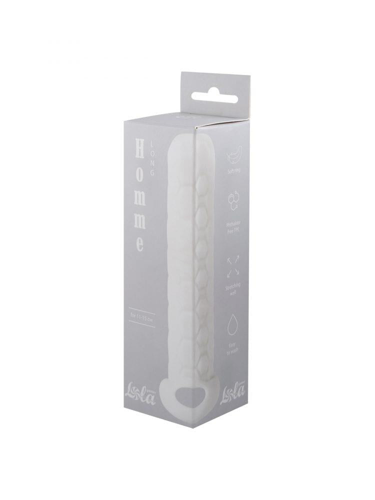2-Penis sleeve Homme Long White for 11-15cm-2