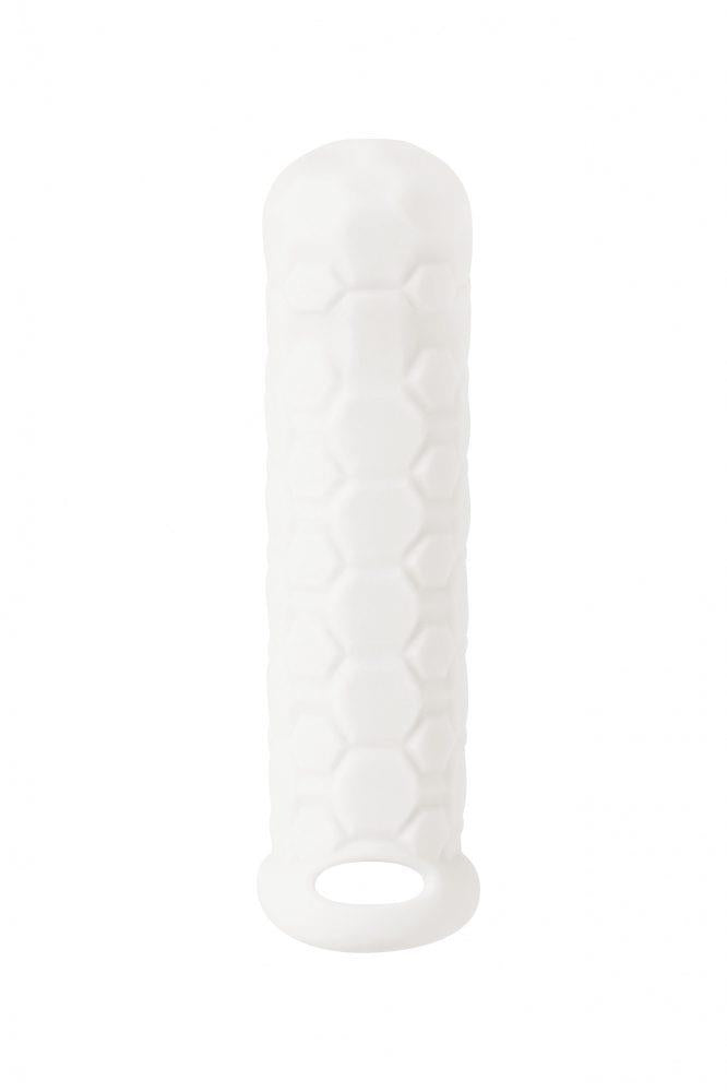 3-Penis sleeve Homme Long White for 11-15cm-3