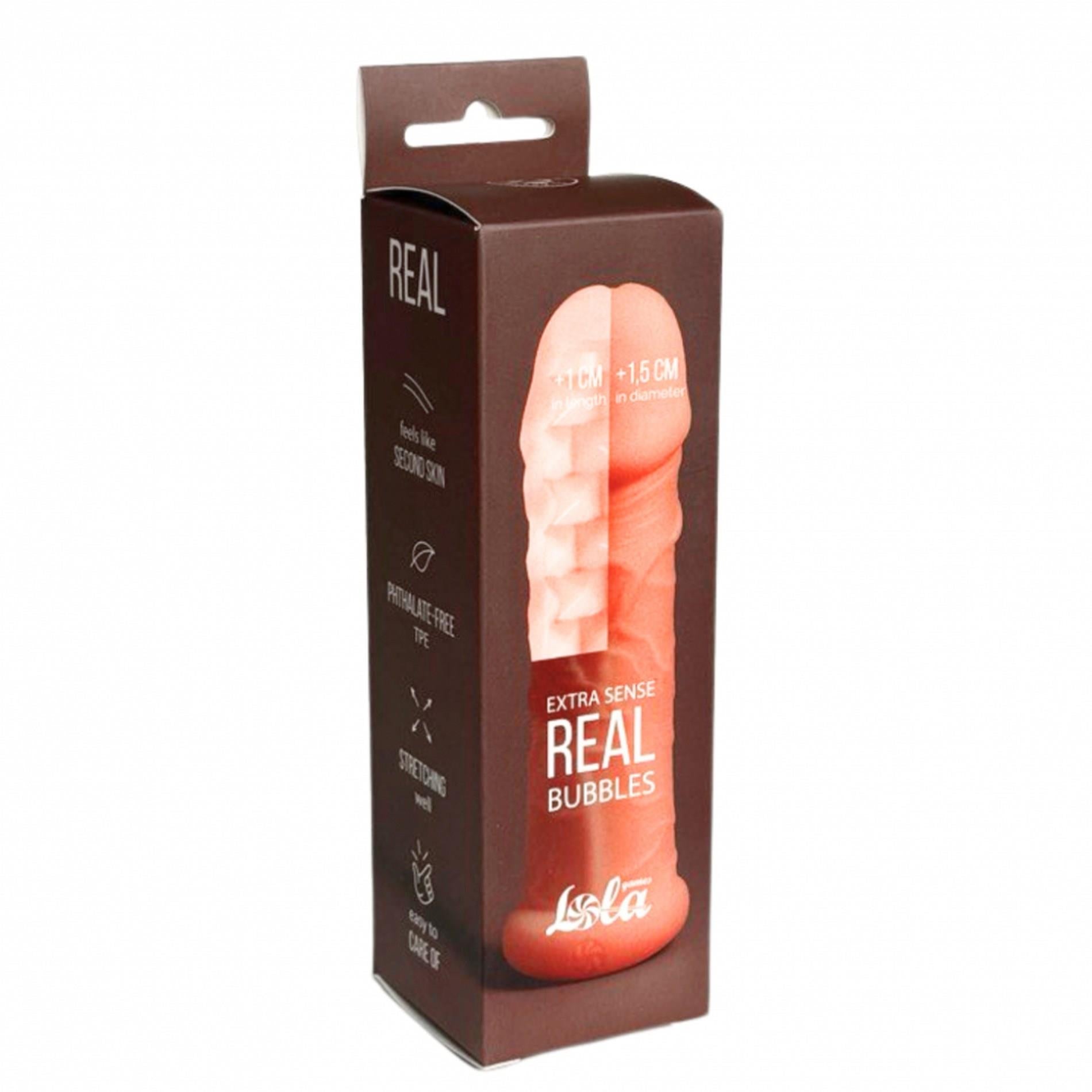 1-Penis sleeve Real Extra Sense Bubbles-1