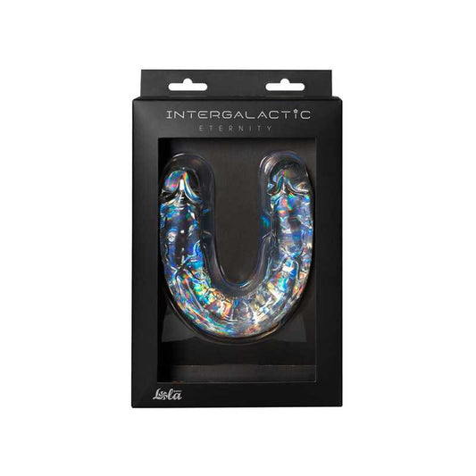 1-Podwójne przezroczyste silikonowe dildo penis 29cm-1