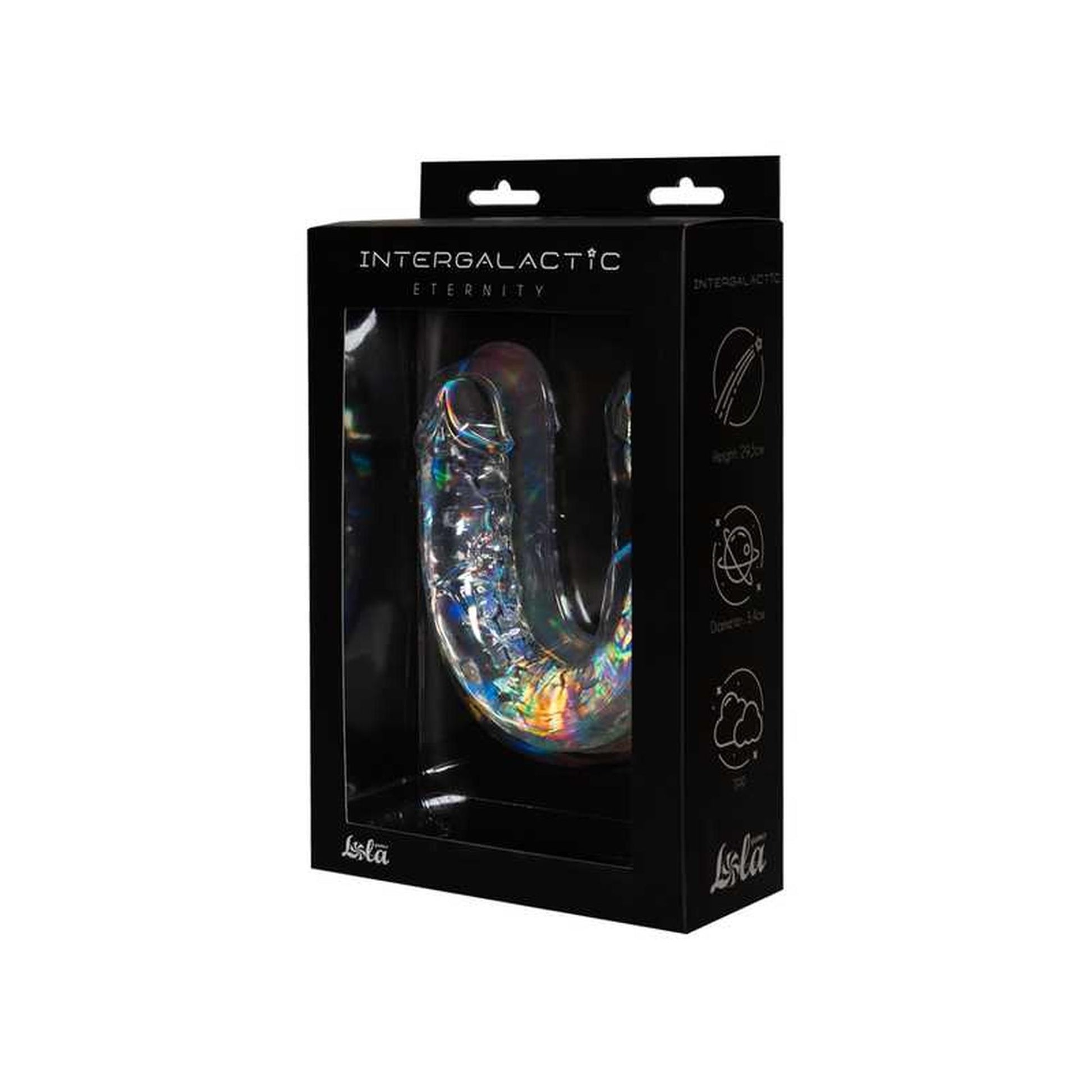 2-Podwójne przezroczyste silikonowe dildo penis 29cm-2