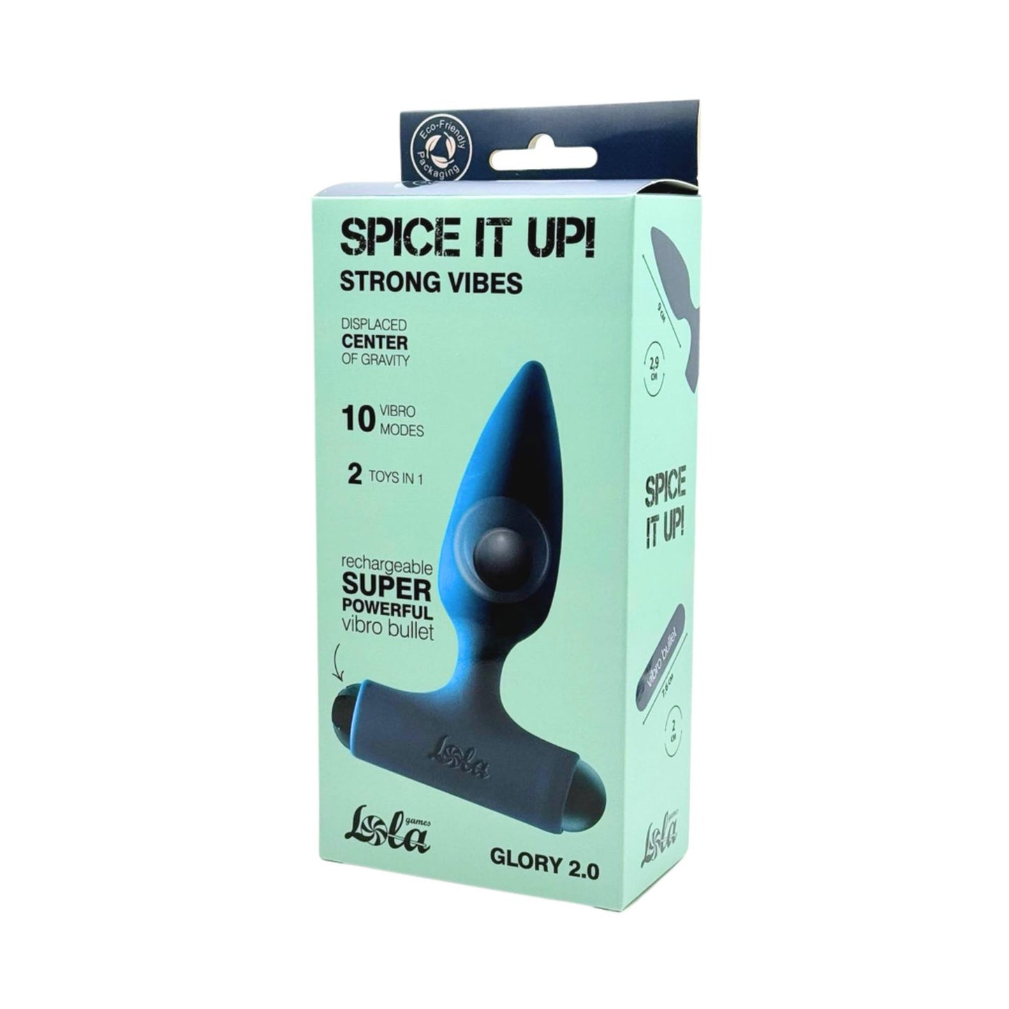 1-Anal Plug with Rechargeable Bullet Spice it Up Glory 2.0-1