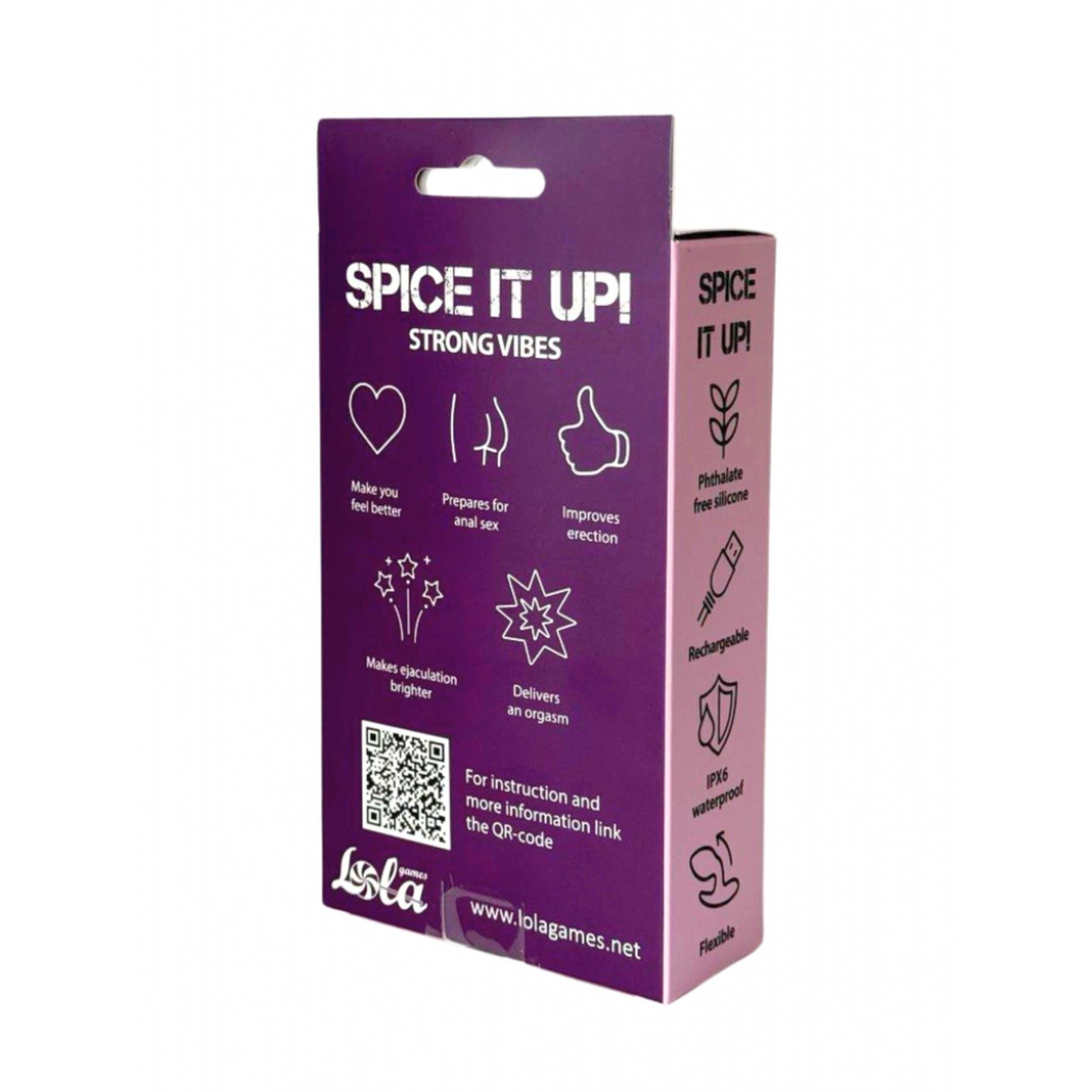 2-Double Silicone Vibrating Anal Plug Spice it Up Charm-2
