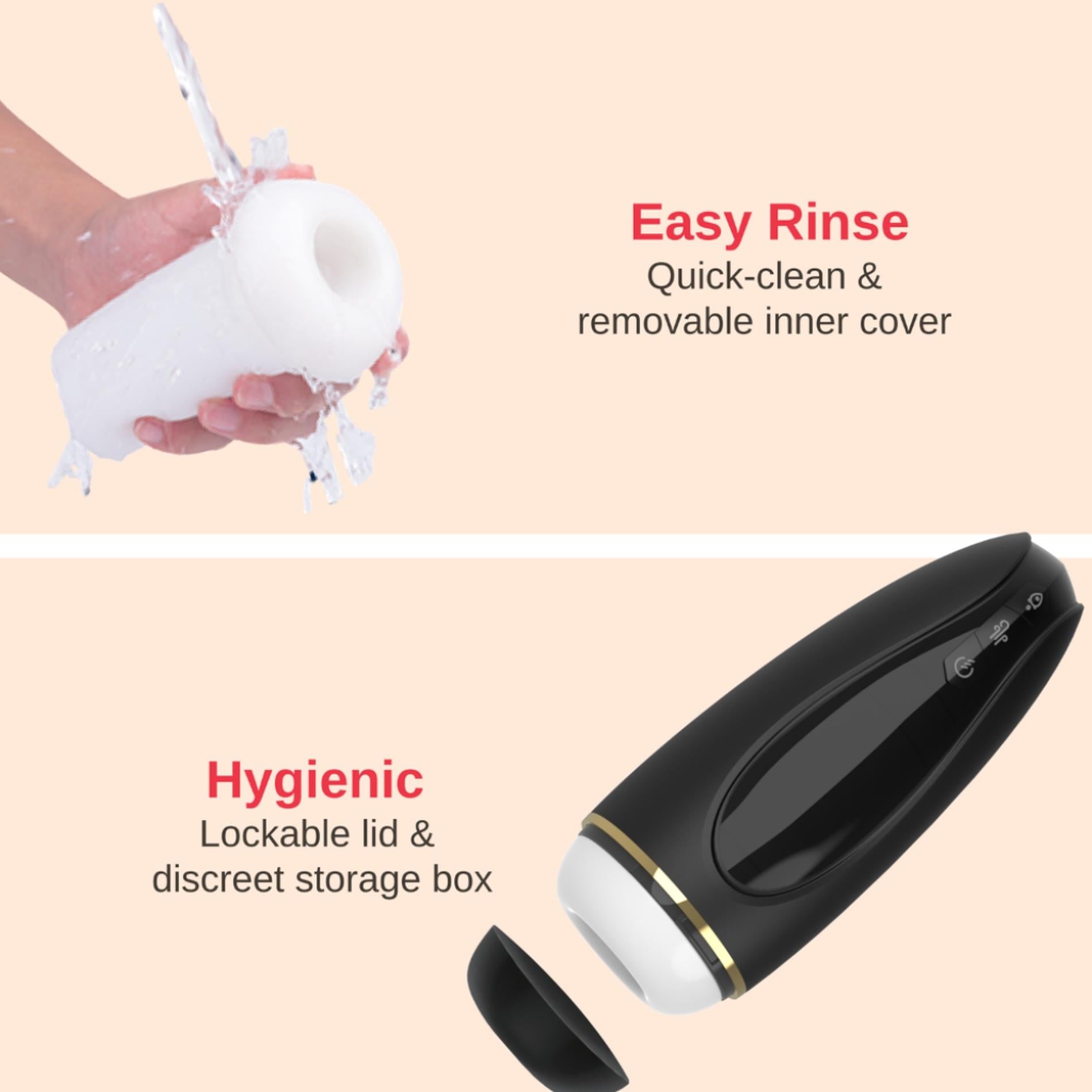 4-Masturbator - Nappex™ Branco Black - Premium Mastubators (10 Languages-4