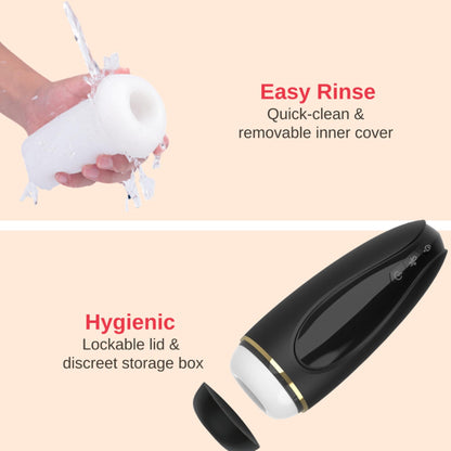 4-Masturbator - Nappex™ Branco Black - Premium Mastubators (10 Languages-4