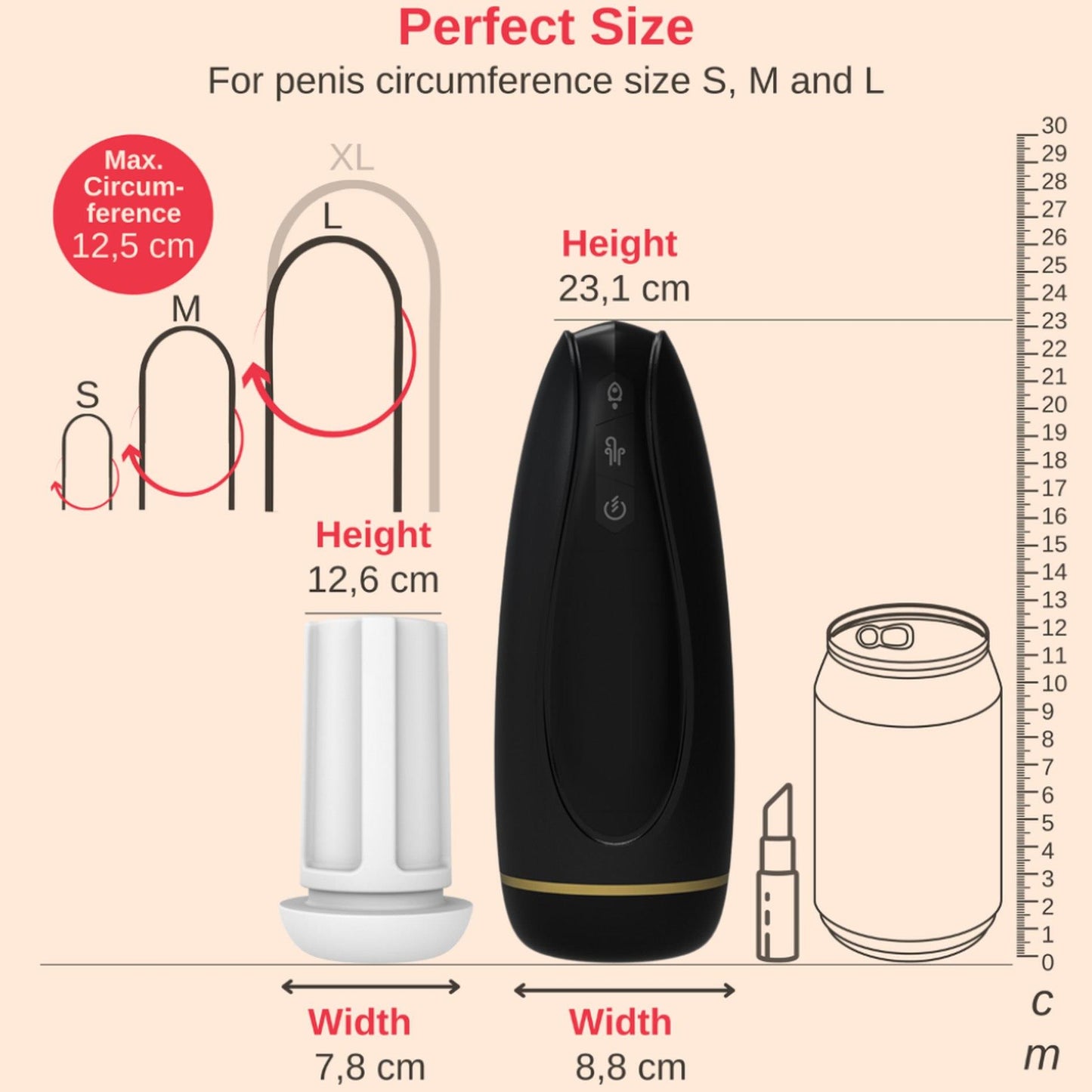 8-Masturbator - Nappex™ Branco Black - Premium Mastubators (10 Languages-8