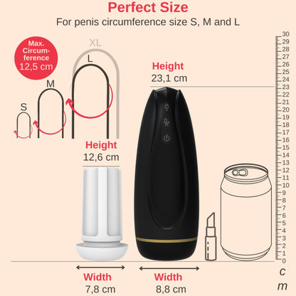 8-Masturbator - Nappex™ Branco Black - Premium Mastubators (10 Languages-8