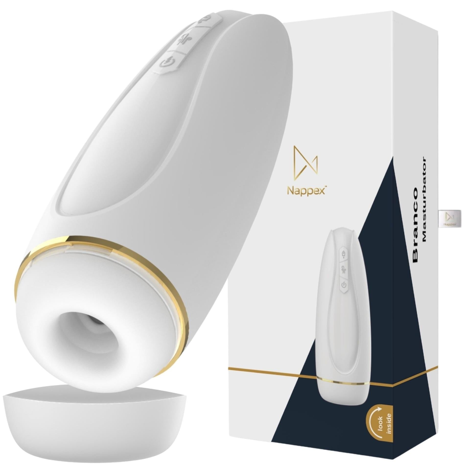 1-Masturbator - Nappex™ Branco White - Premium Mastubators (10 Languages)-1