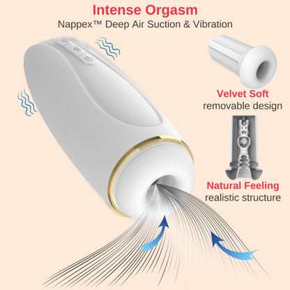 2-Masturbator - Nappex™ Branco White - Premium Mastubators (10 Languages)-2