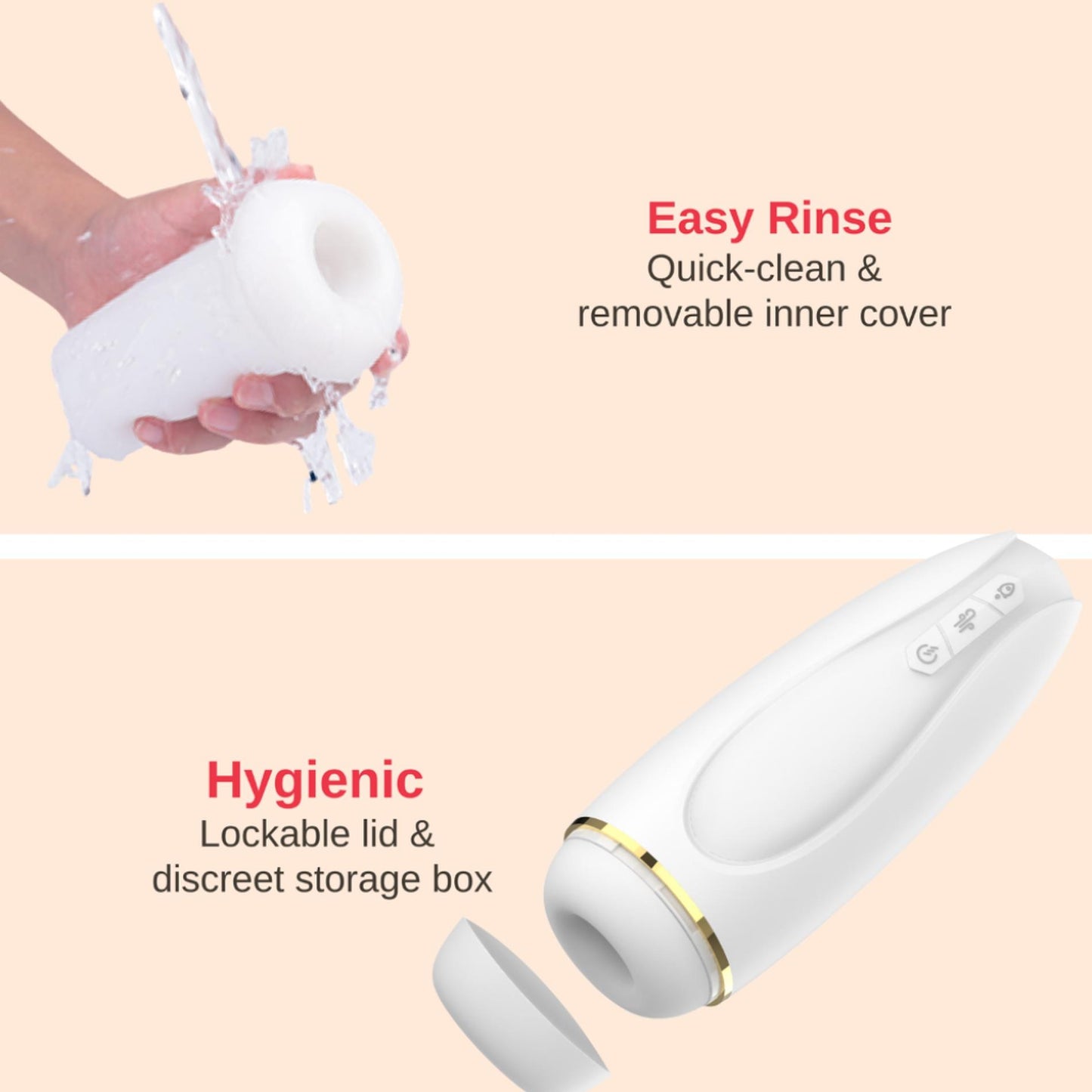 3-Masturbator - Nappex™ Branco White - Premium Mastubators (10 Languages)-3