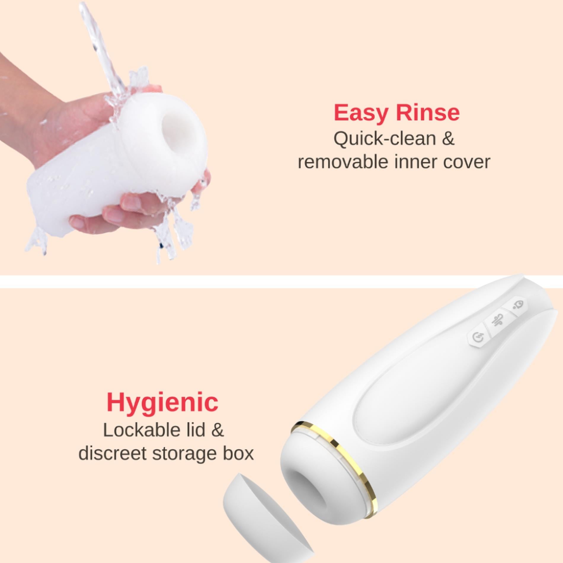 3-Masturbator - Nappex™ Branco White - Premium Mastubators (10 Languages)-3