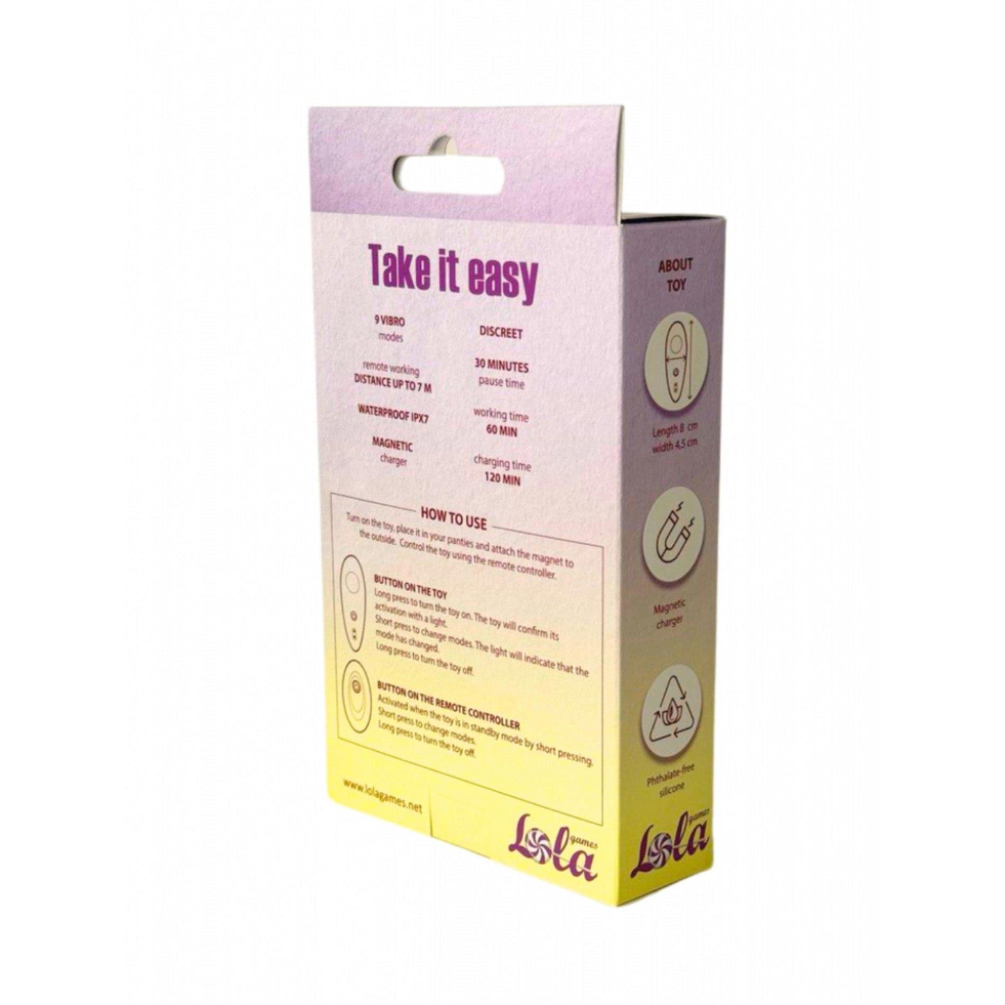 2-Rechargeable Vibrator for panties Take it Easy Joy-2