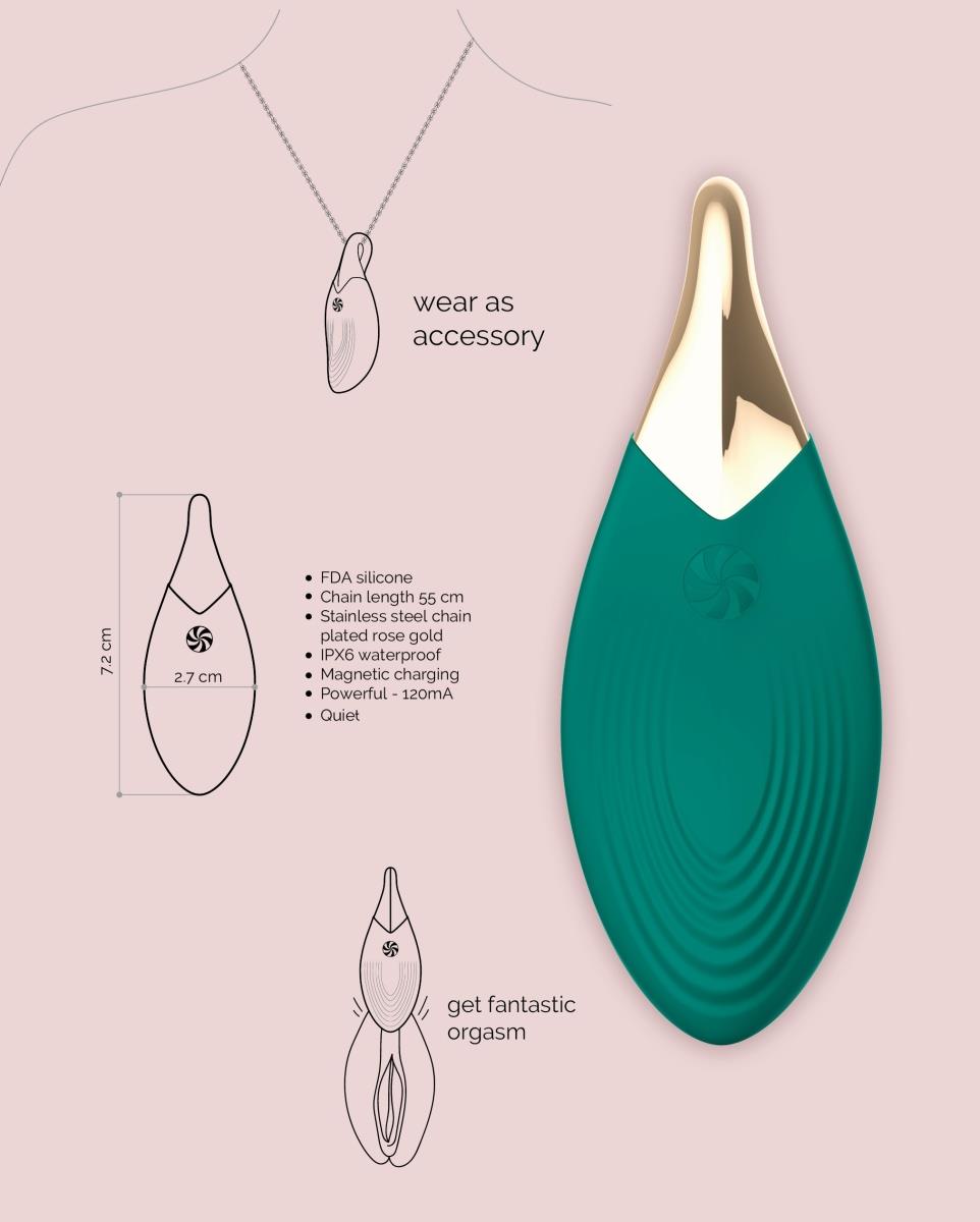 2-Vibrating necklace Liberty Leaf-2