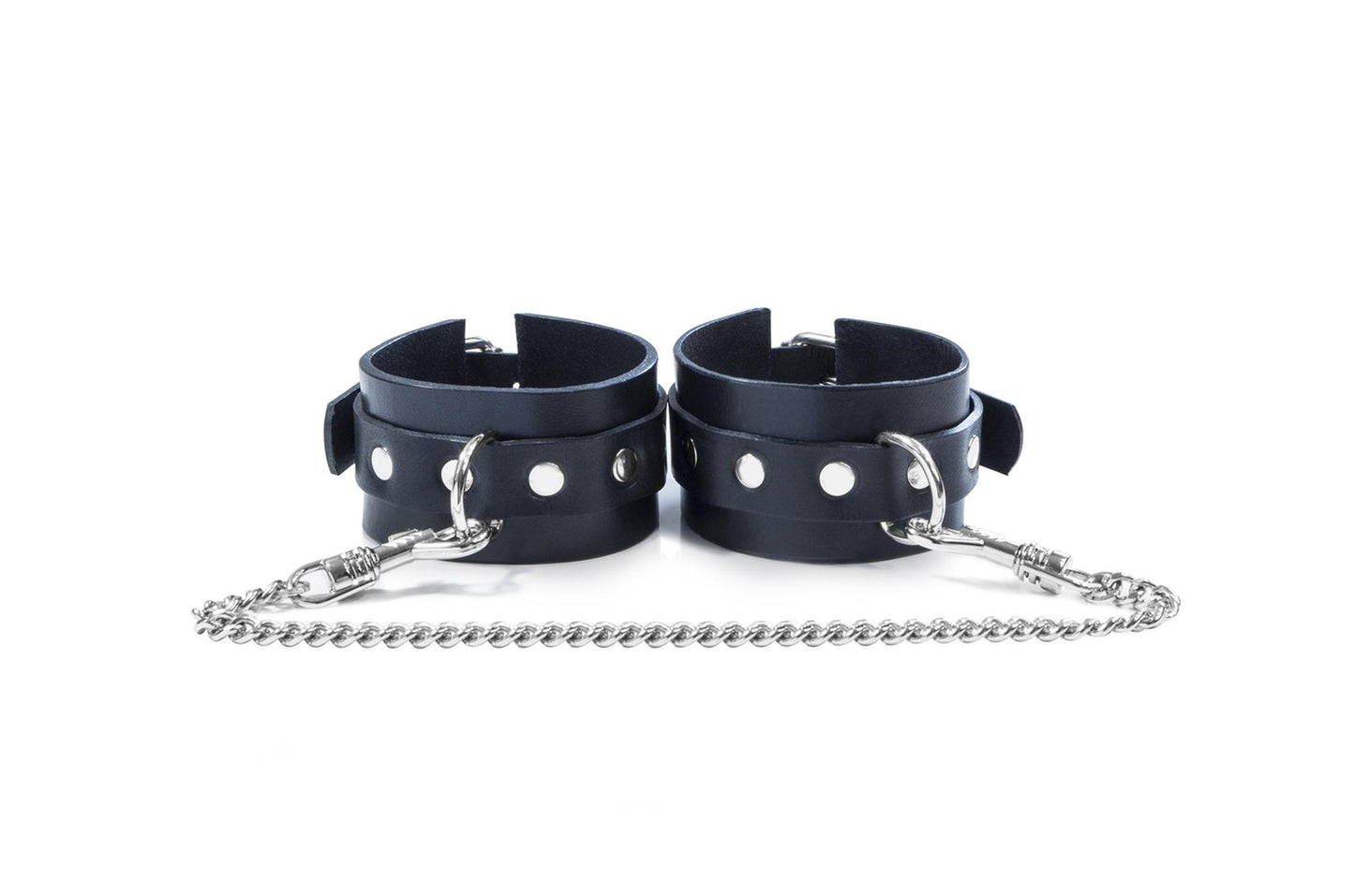 2-Grube skórzane kajdanki dla mężczyzny bdsm bondage-2
