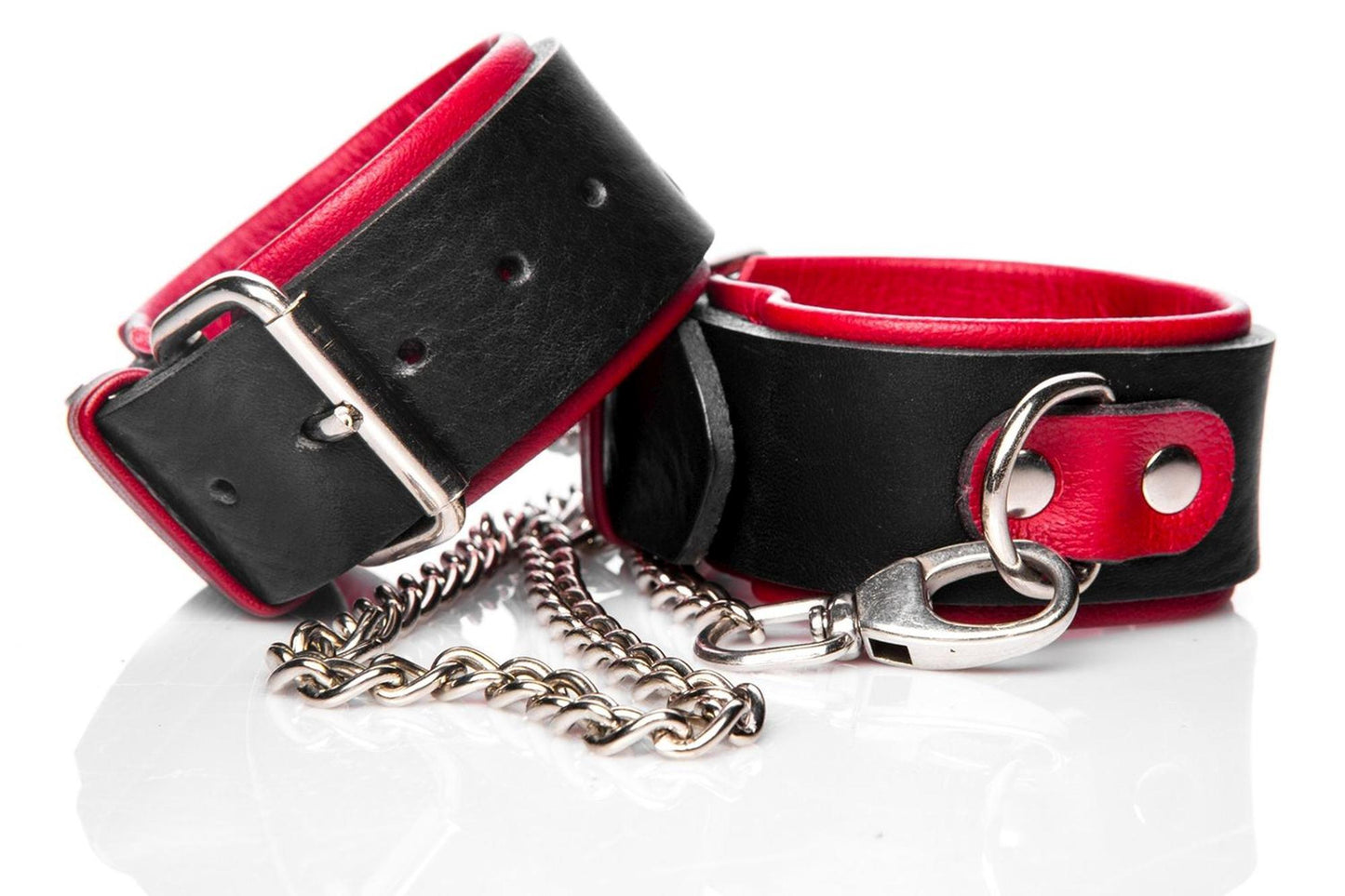 4-Grube skórzane kajdanki dla kobiet bdsm bondage-4
