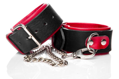 4-Grube skórzane kajdanki dla kobiet bdsm bondage-4