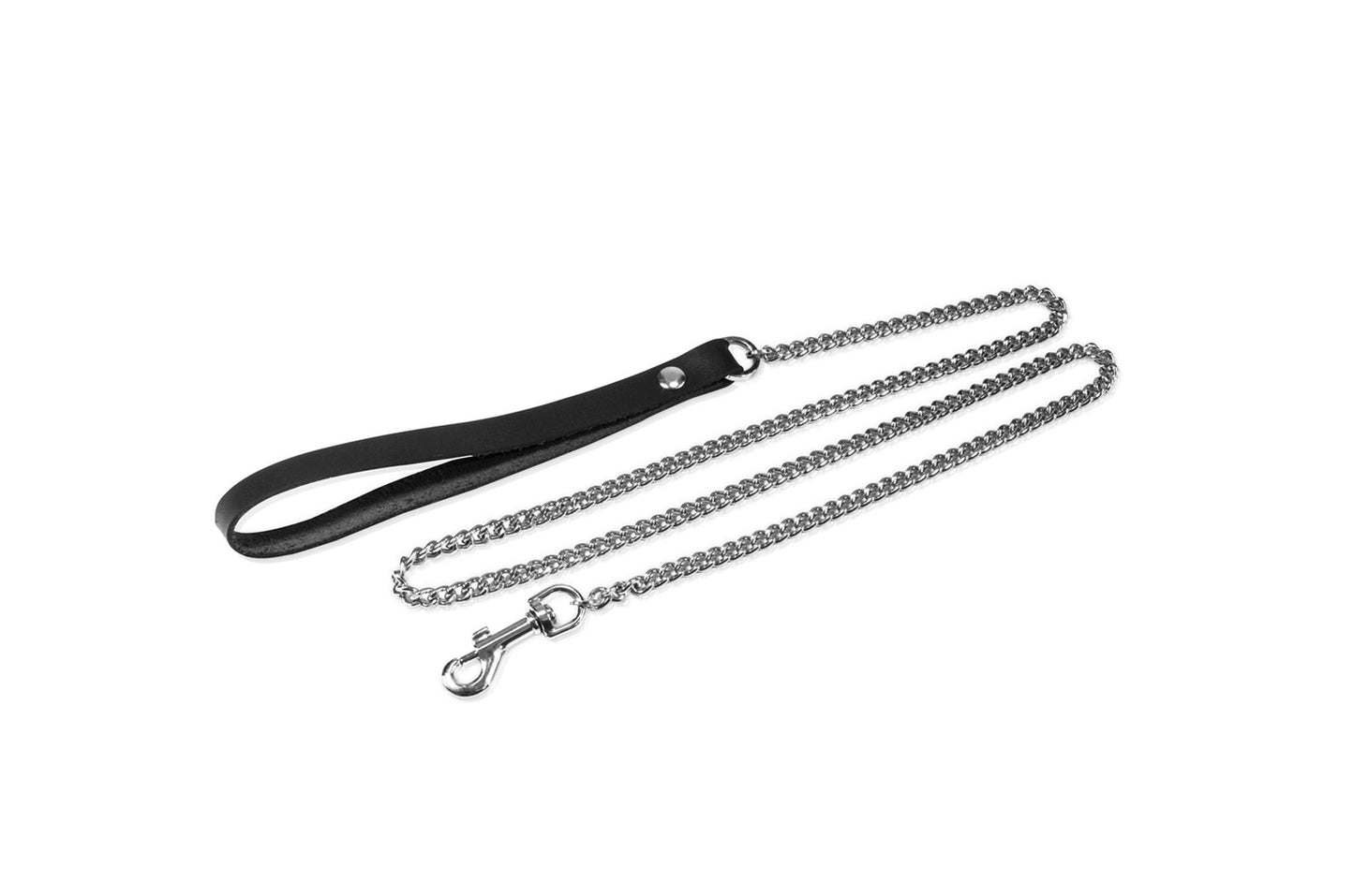2-Smycz ze skóry naturalnej łańcuch 120cm bdsm sex-2