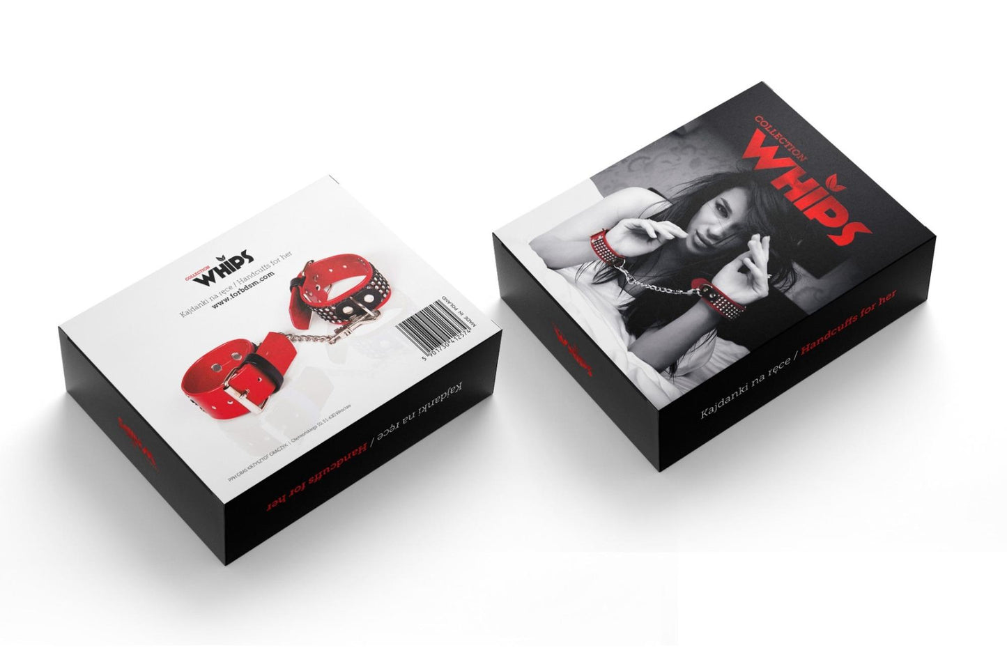 3-Kajdanki damskie czerwone bondage dominacja BDSM-3