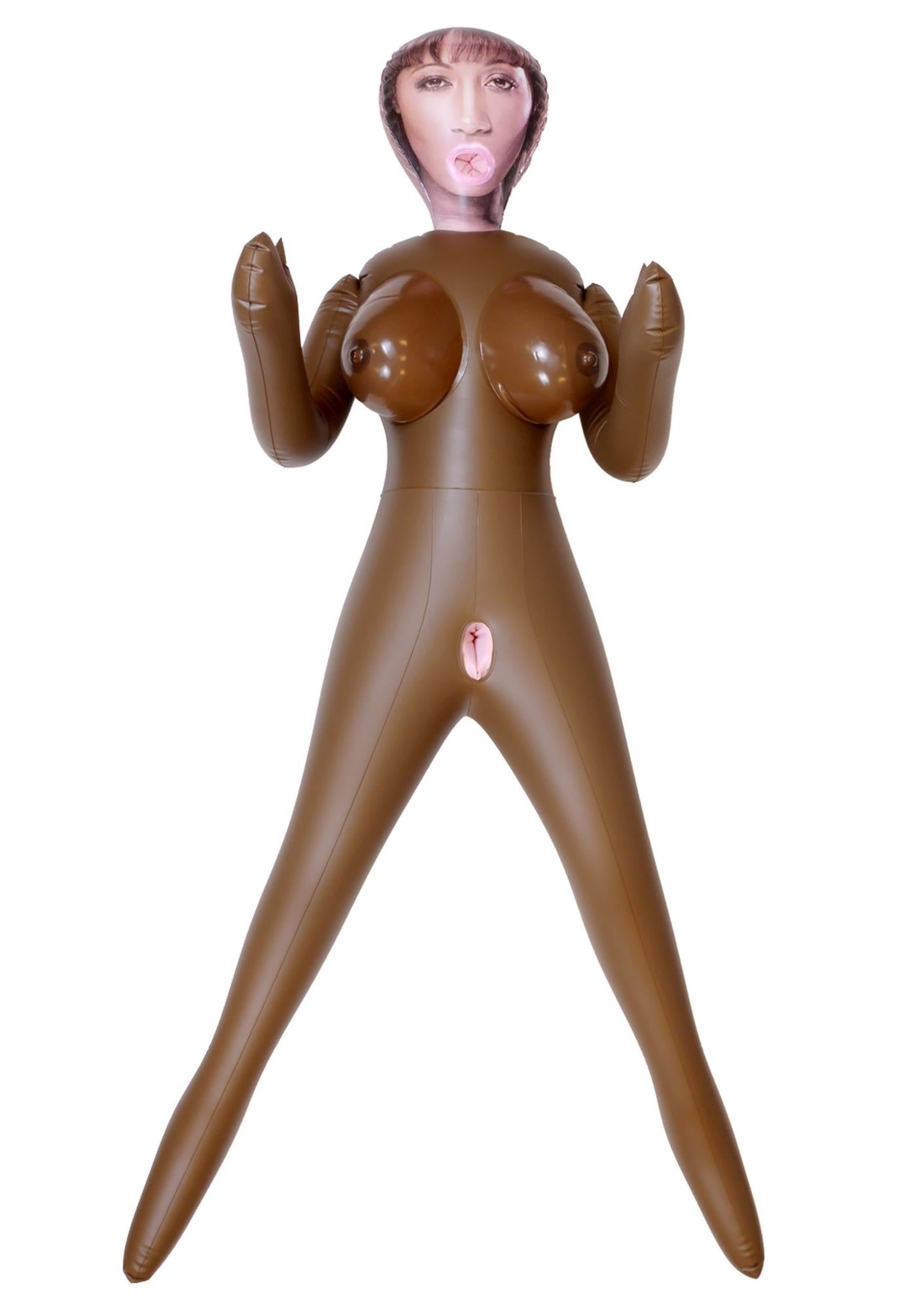 4-Lalka miłości dmuchana sex lala czarna 3 dziury-4