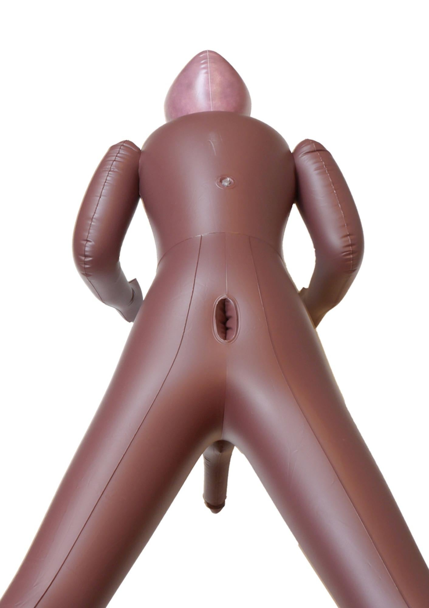 6-Facet lalka dmuchana erotyczna czarny penis kutas-6