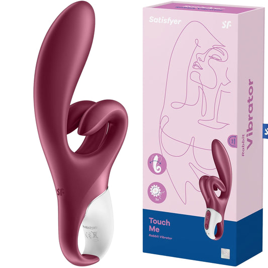 1-Wibrator króliczek Satisfyer Touch Me bordowy-1