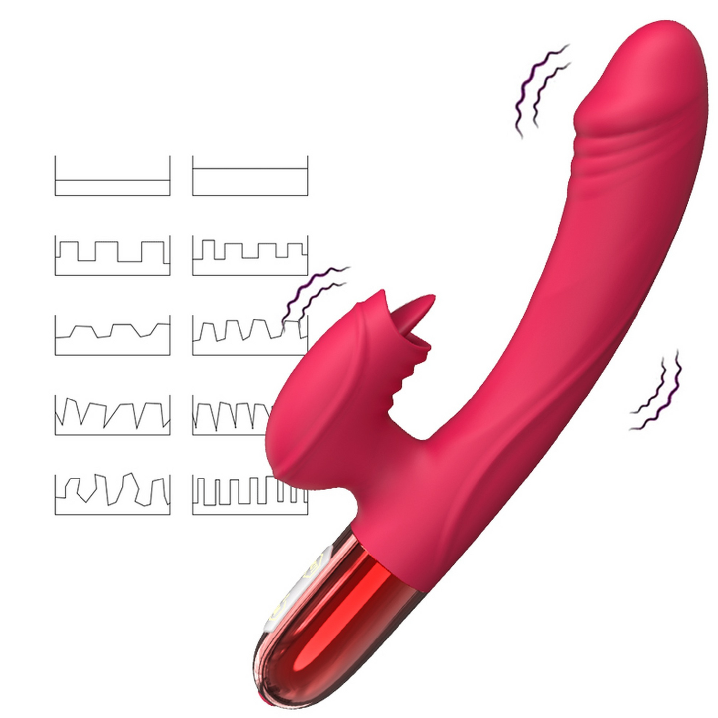 10-Wibrator podgrzewany damski królik wibracje sex-10