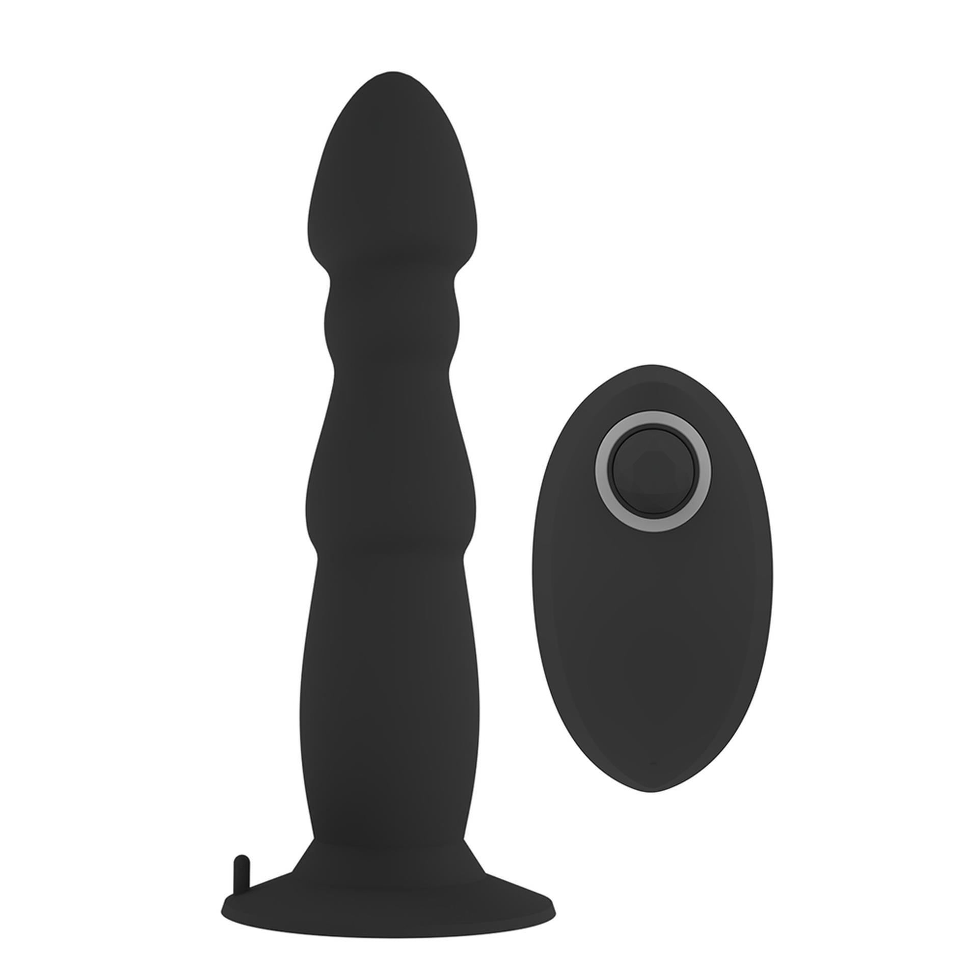 1-Stymulator Prostaty Wibrator Korek Analny z Pilotem USB 10 Funkcji-1