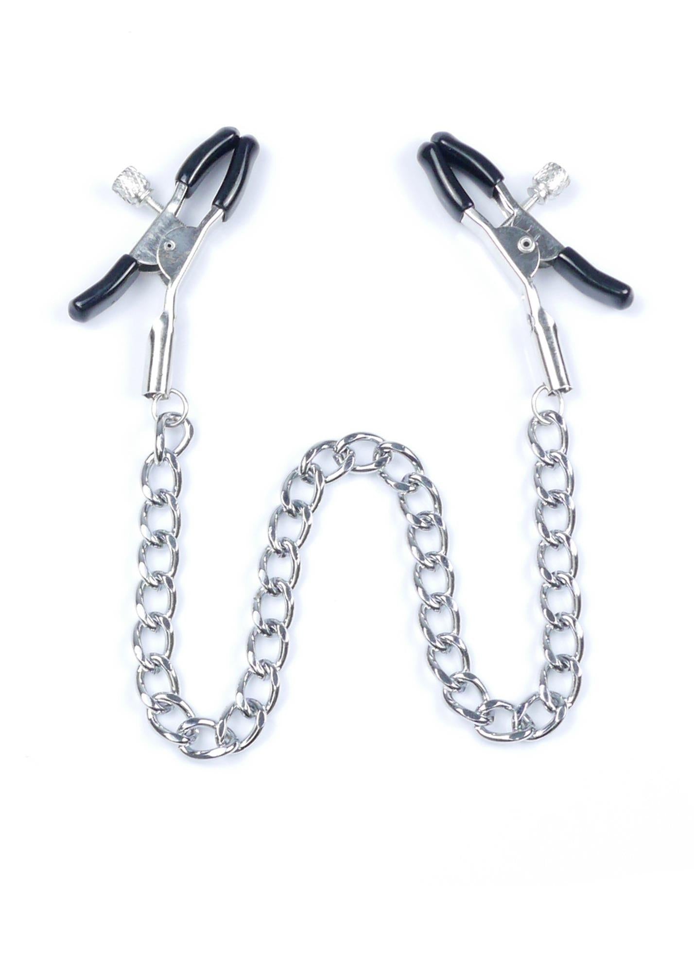 1-Zaciski na sutki klamerki łańcuszek bondage bdsm-1