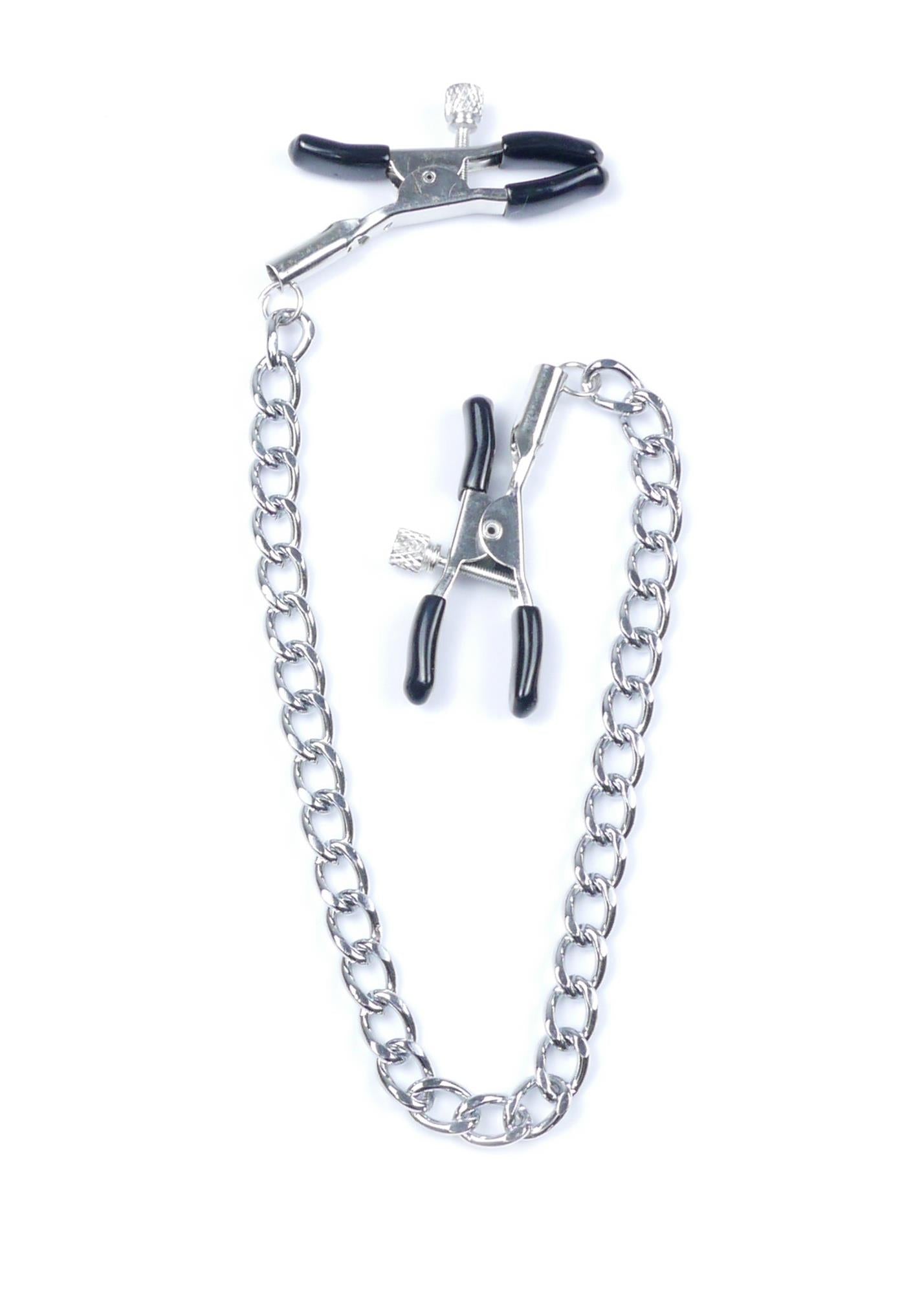 4-Zaciski na sutki klamerki łańcuszek bondage bdsm-4